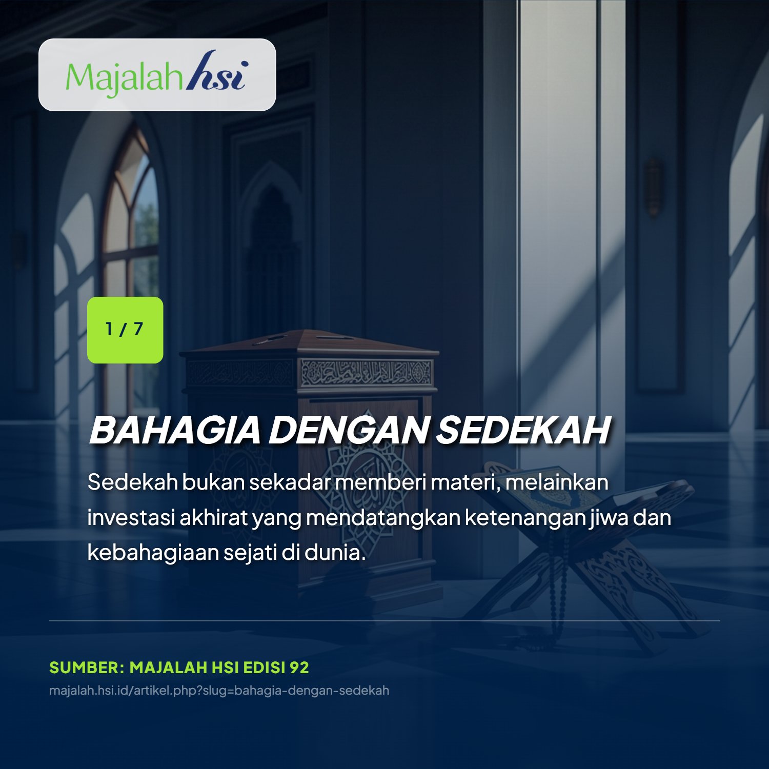 Bahagia Dengan Sedekah 1