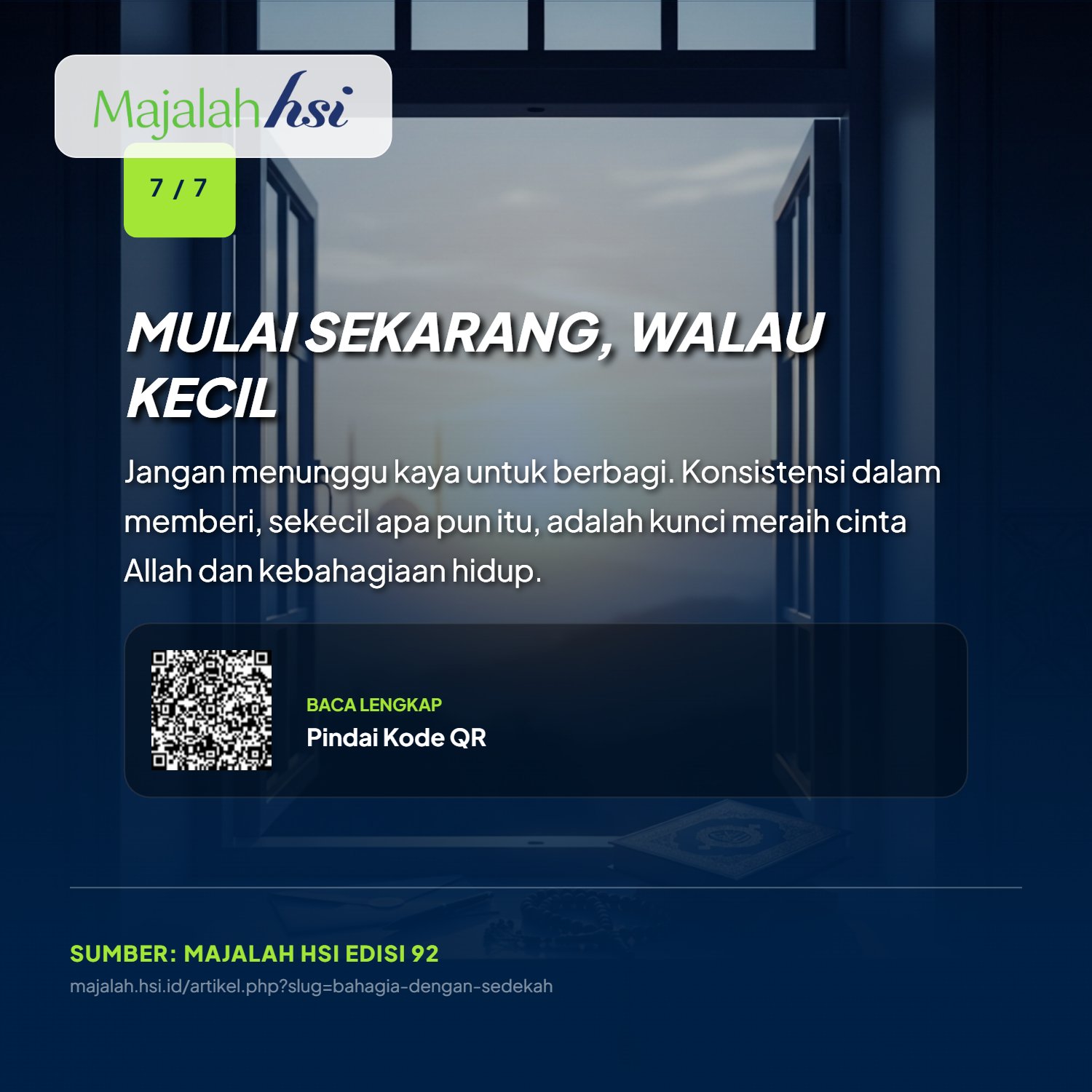 Bahagia Dengan Sedekah 7