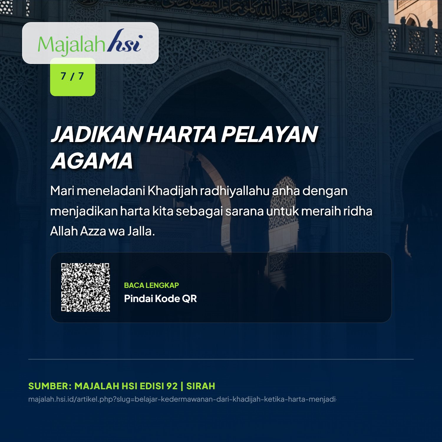 Belajar Kedermawanan Dari Khadijah Ketika Harta Menjadi Penolong Agama Allah 7