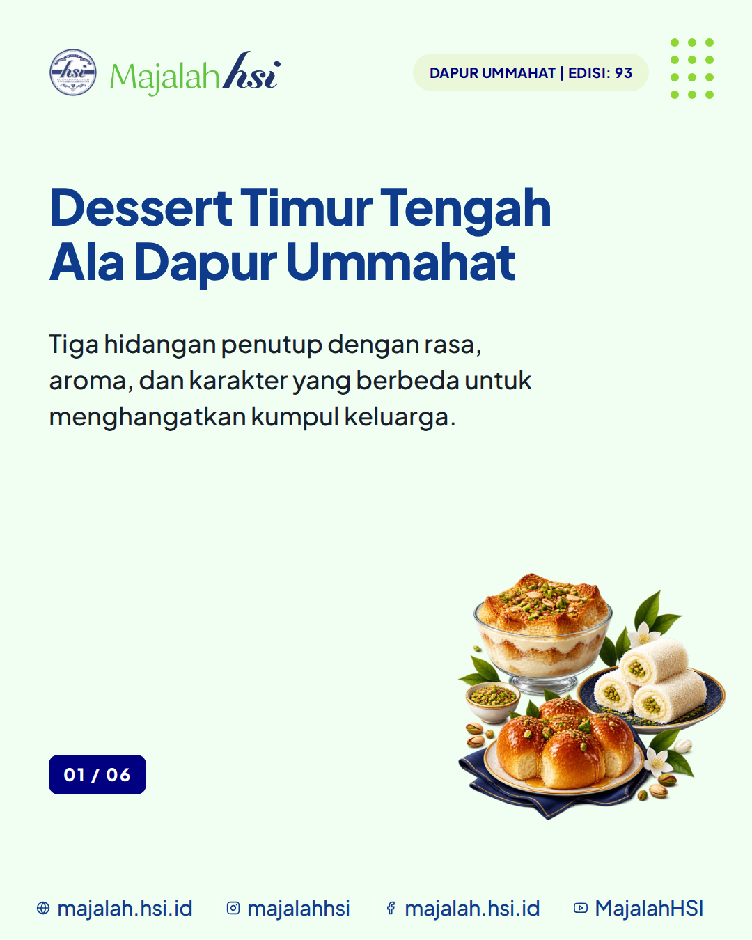 Carousel Dapur Ummahat Edisi 93 Dessert Timur Tengah Ala Dapur Ummahat Slide 1