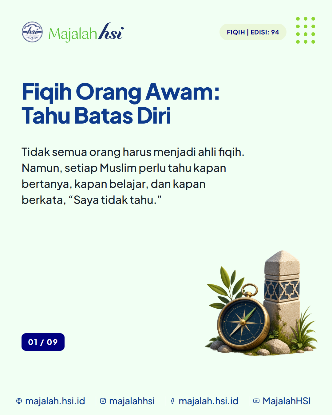 Carousel Fiqih Edisi 94 Fiqih Orang Awam Harus Tahu Batas Diri Slide 1
