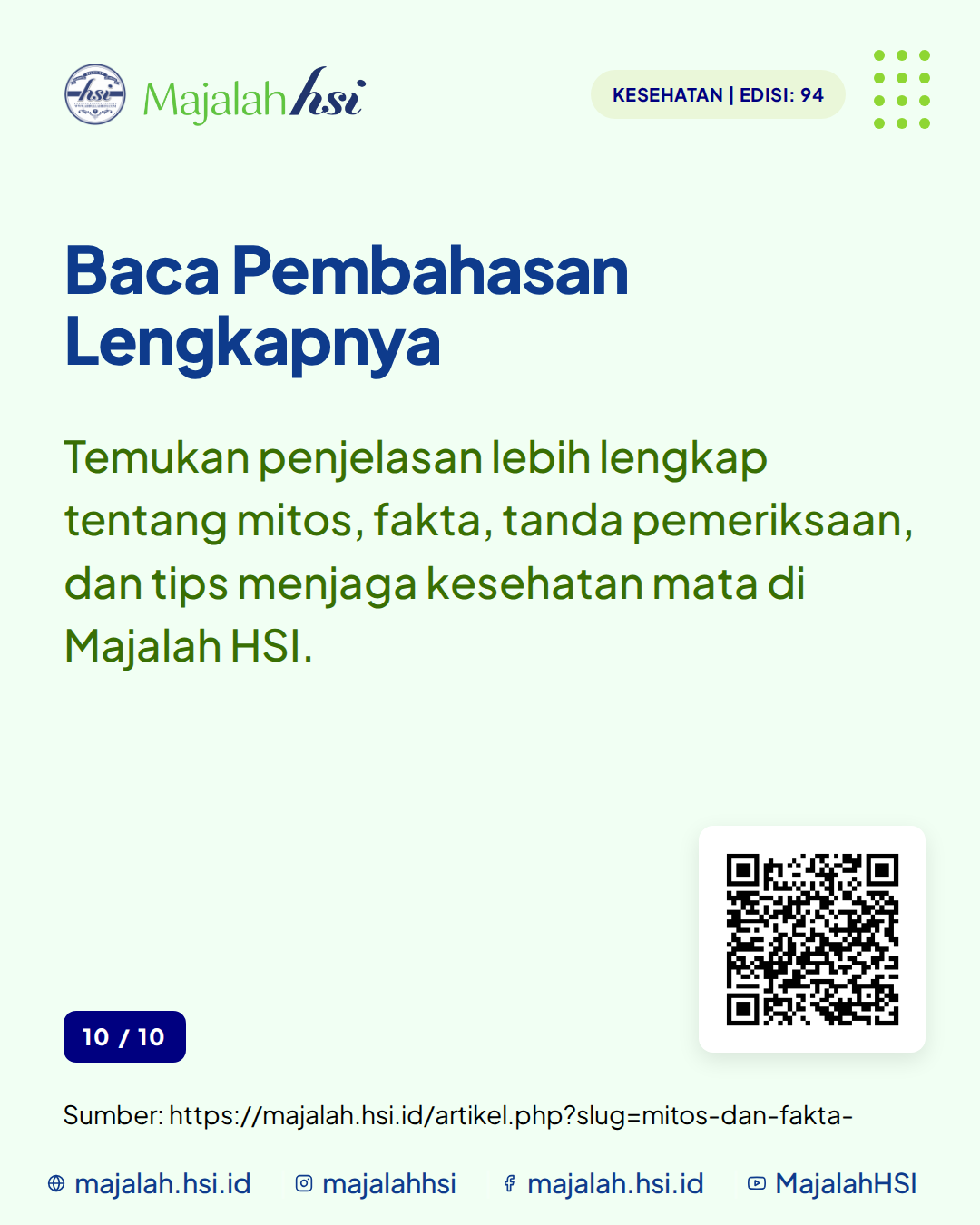 Carousel Kesehatan Edisi 94 Mitos Dan Fakta Seputar Kesehatan Mata Slide 10