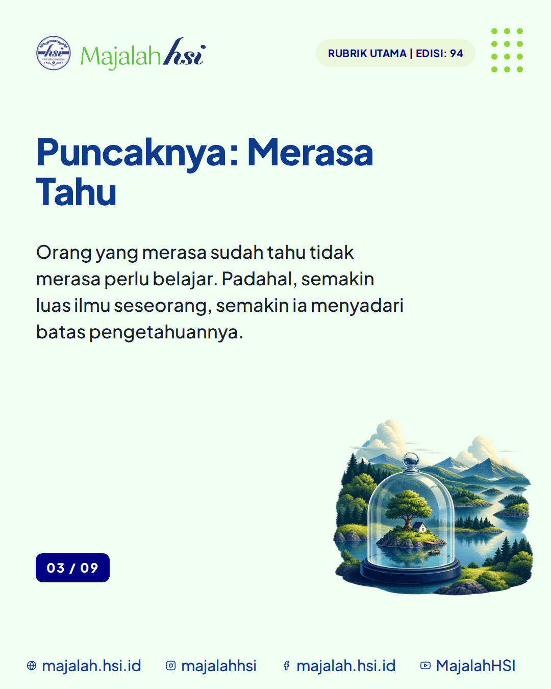 Carousel Rubrik Utama Edisi 94 Kebodohan Pangkal Segala Kerusakan Slide 3