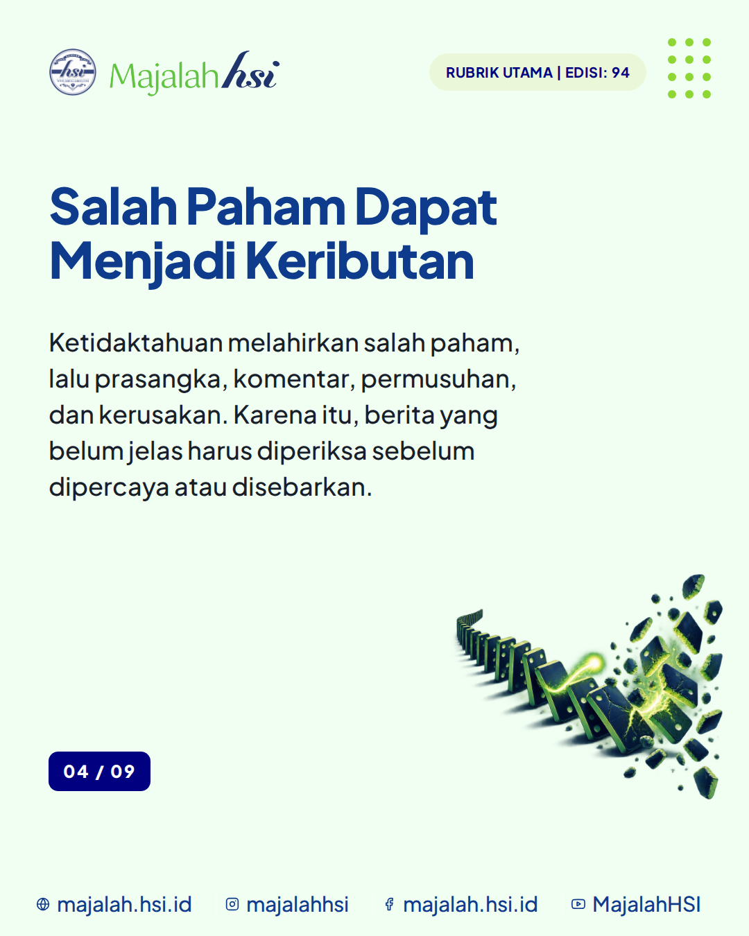 Carousel Rubrik Utama Edisi 94 Kebodohan Pangkal Segala Kerusakan Slide 4
