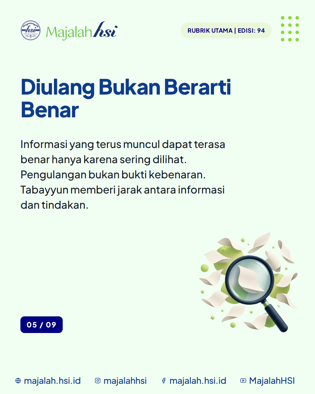 Carousel Rubrik Utama Edisi 94 Kebodohan Pangkal Segala Kerusakan Slide 5