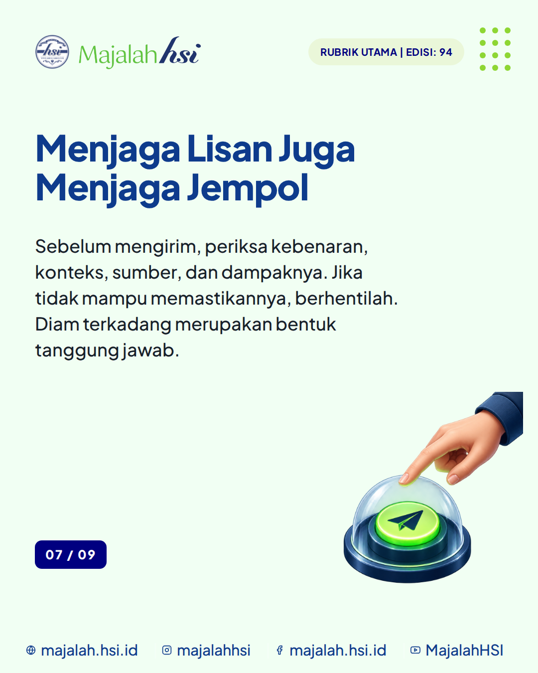 Carousel Rubrik Utama Edisi 94 Kebodohan Pangkal Segala Kerusakan Slide 7