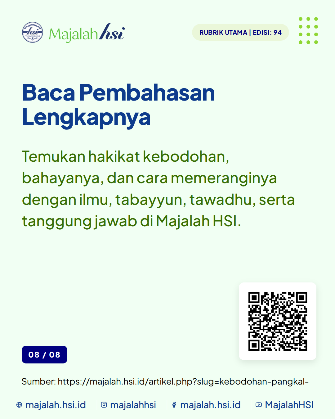 Carousel Rubrik Utama Edisi 94 Kebodohan Pangkal Segala Kerusakan Slide 8 2
