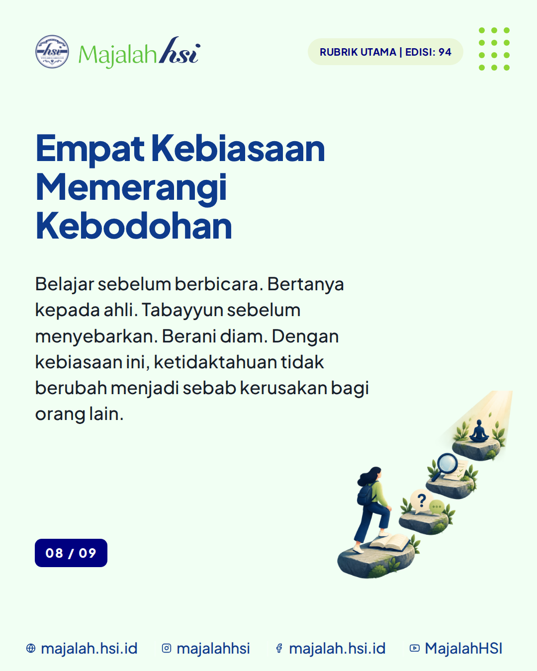 Carousel Rubrik Utama Edisi 94 Kebodohan Pangkal Segala Kerusakan Slide 8