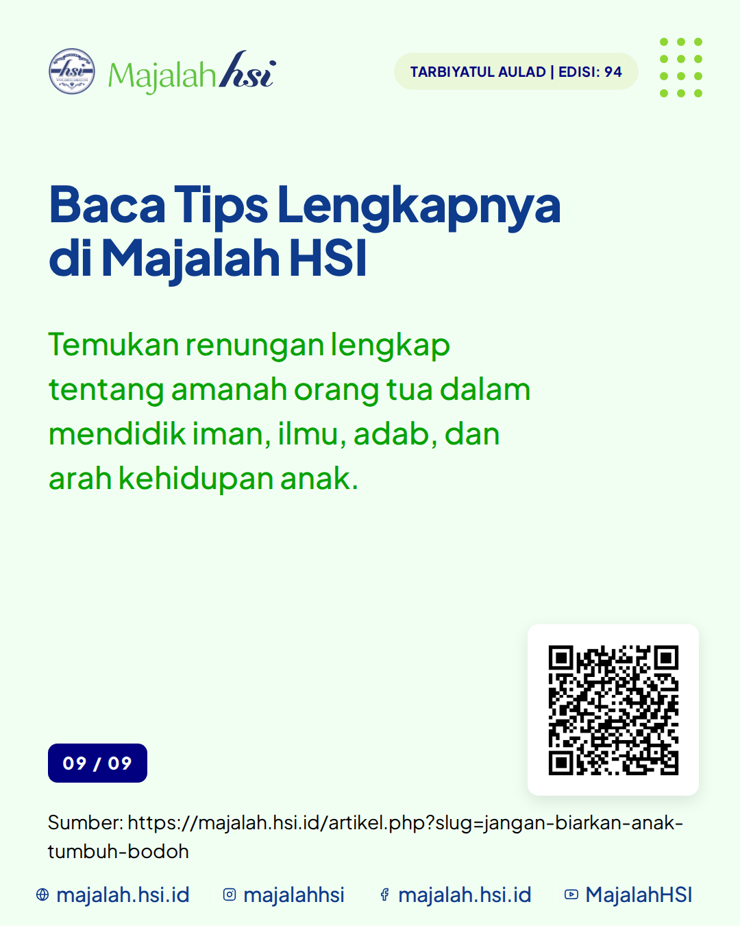 Carousel Tarbiyatul Aulad Edisi 94 Jangan Biarkan Anak Tumbuh Bodoh Slide 9 2