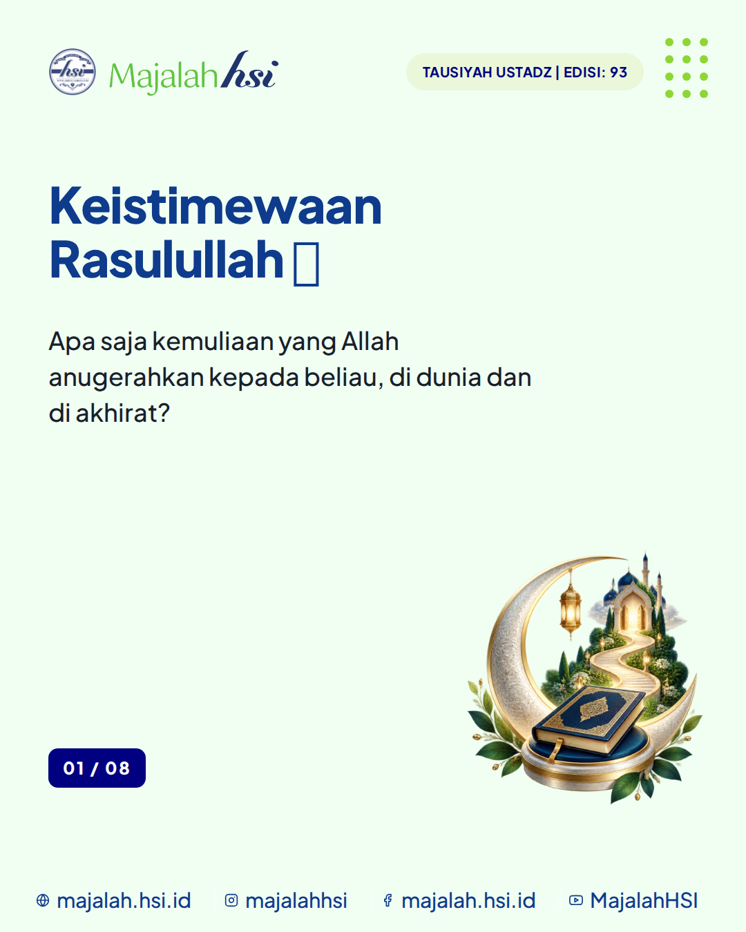 Carousel Tausiyah Ustadz Edisi 93 Keistimewaan Rasulullah Shallallahu Alaihi Wa Sallam Slide 1