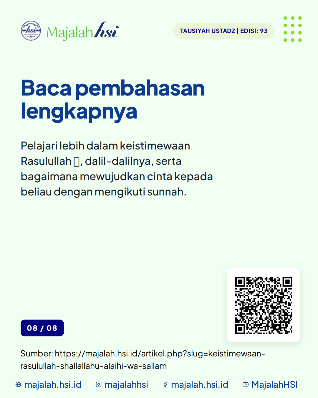 Carousel Tausiyah Ustadz Edisi 93 Keistimewaan Rasulullah Shallallahu Alaihi Wa Sallam Slide 8