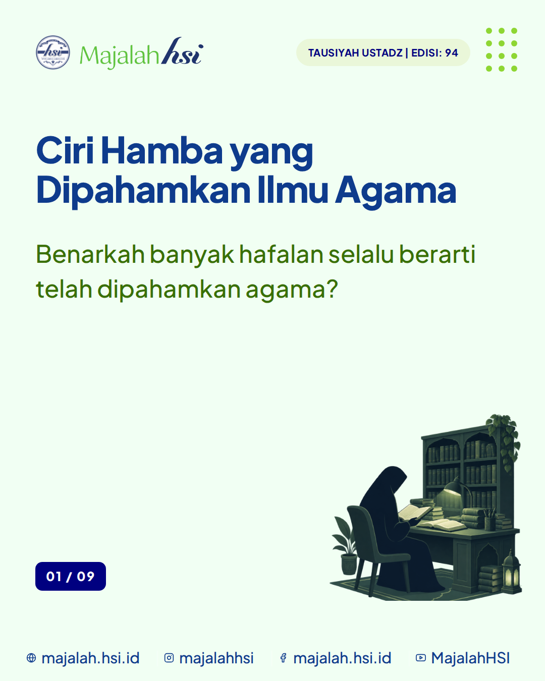 Carousel Tausiyah Ustadz Edisi 94 Ciri Hamba Yang Dipahamkan Ilmu Agama Slide 1
