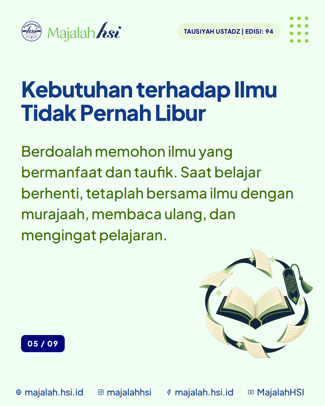 Carousel Tausiyah Ustadz Edisi 94 Ciri Hamba Yang Dipahamkan Ilmu Agama Slide 5