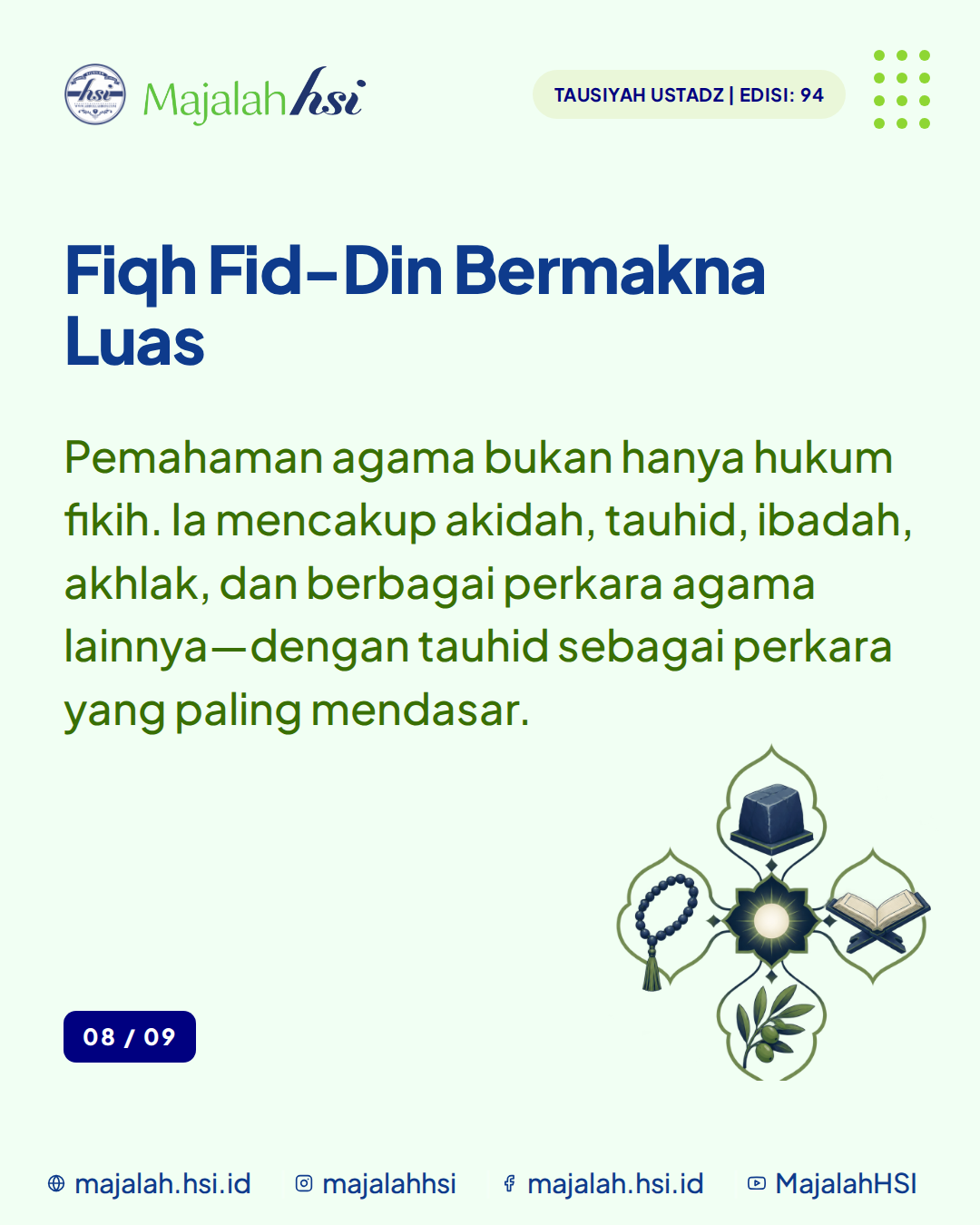 Carousel Tausiyah Ustadz Edisi 94 Ciri Hamba Yang Dipahamkan Ilmu Agama Slide 8