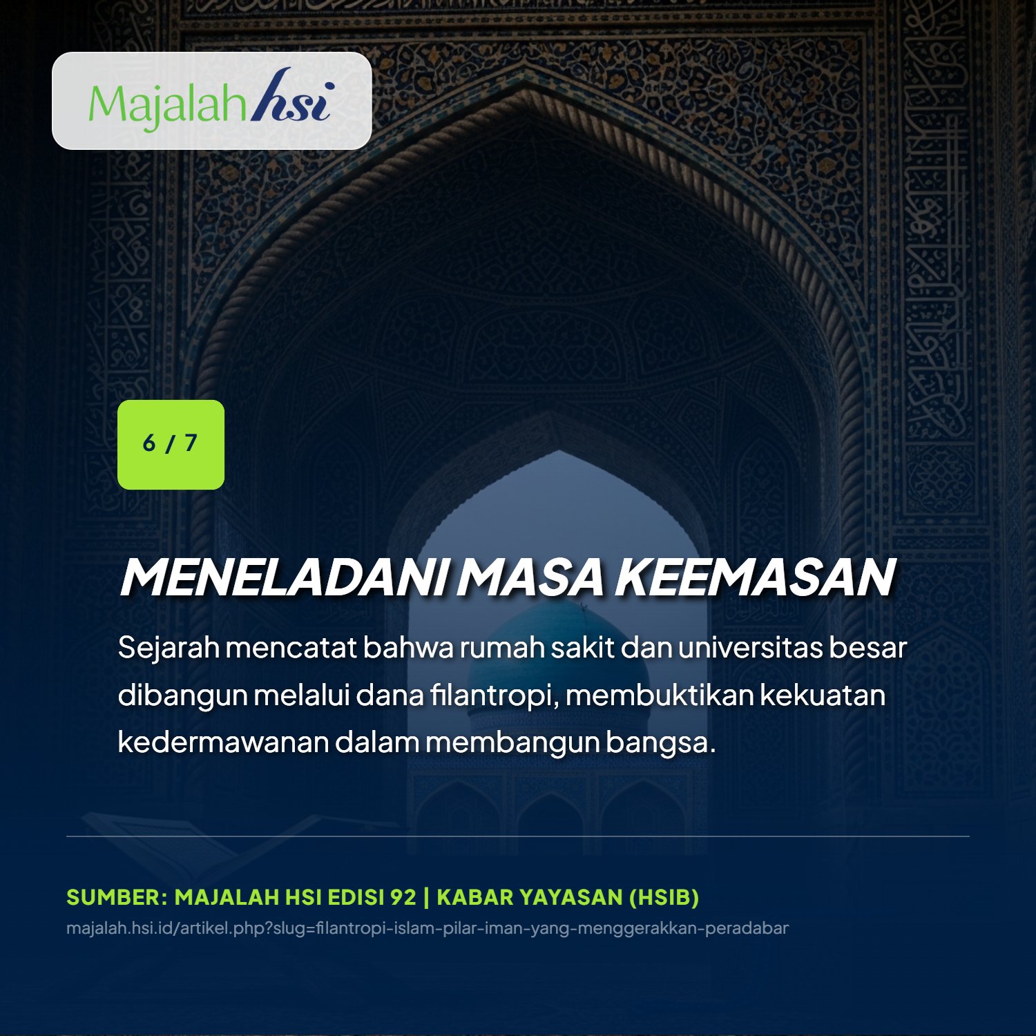 Filantropi Islam Pilar Iman Yang Menggerakkan Peradaban 6