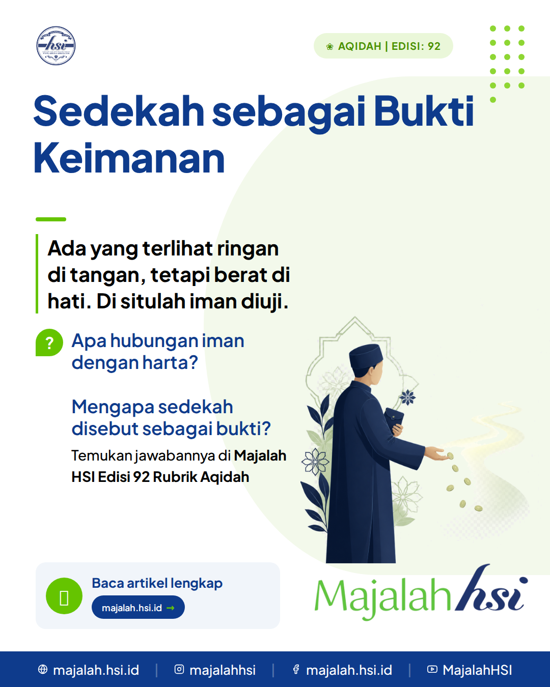Aqidah Edisi 92 Sedekah Sebagai Bukti Keimanan