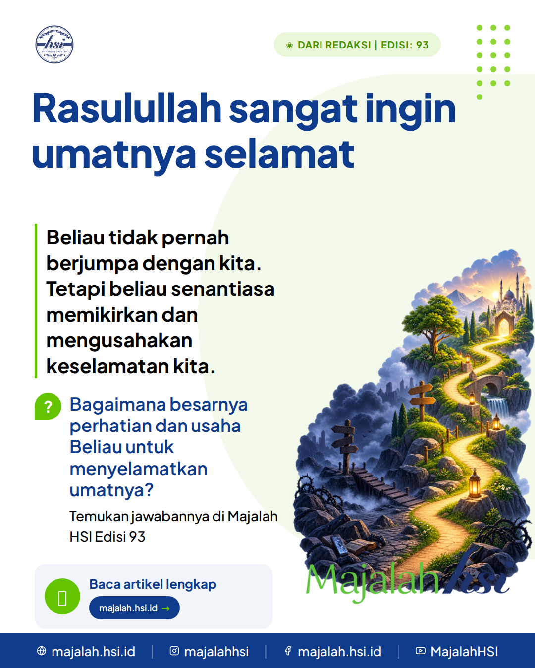 Dari Redaksi Edisi 93 Rasulullah Sangat Ingin Umatnya Selamat
