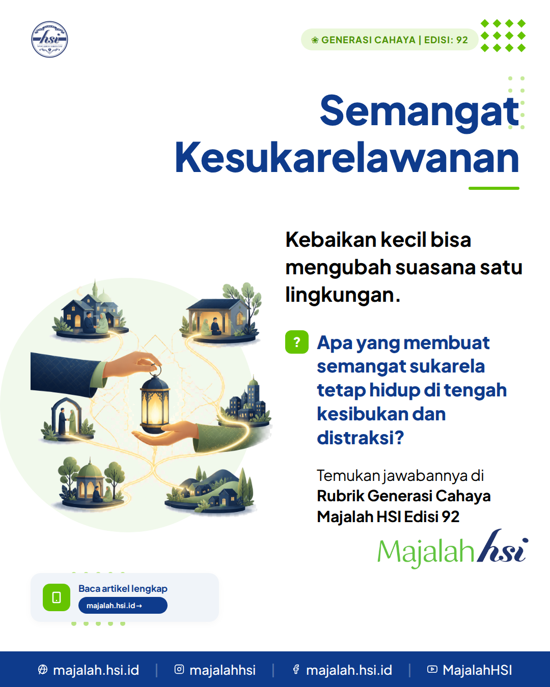 Generasi Cahaya Edisi 92 Semangat Kesukarelawanan
