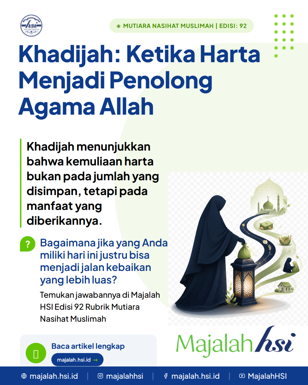 Mutiara Nasihat Muslimah Edisi 92 Khadijah Ketika Harta Menjadi Penolong Agama Allah