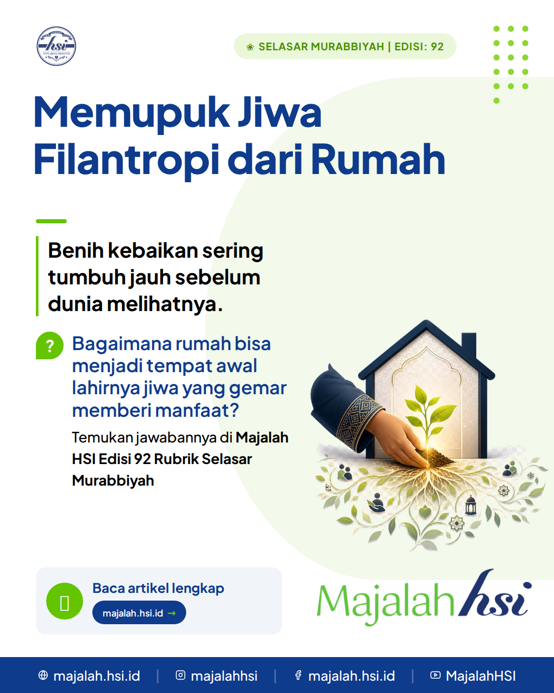 Selasar Murabbiyah Edisi 92 Memupuk Jiwa Filantropi Dari Rumah