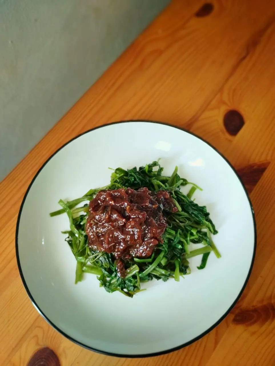 Rujak kangkung