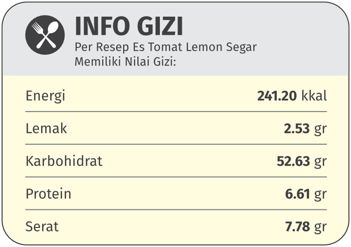 info gizi es tomat