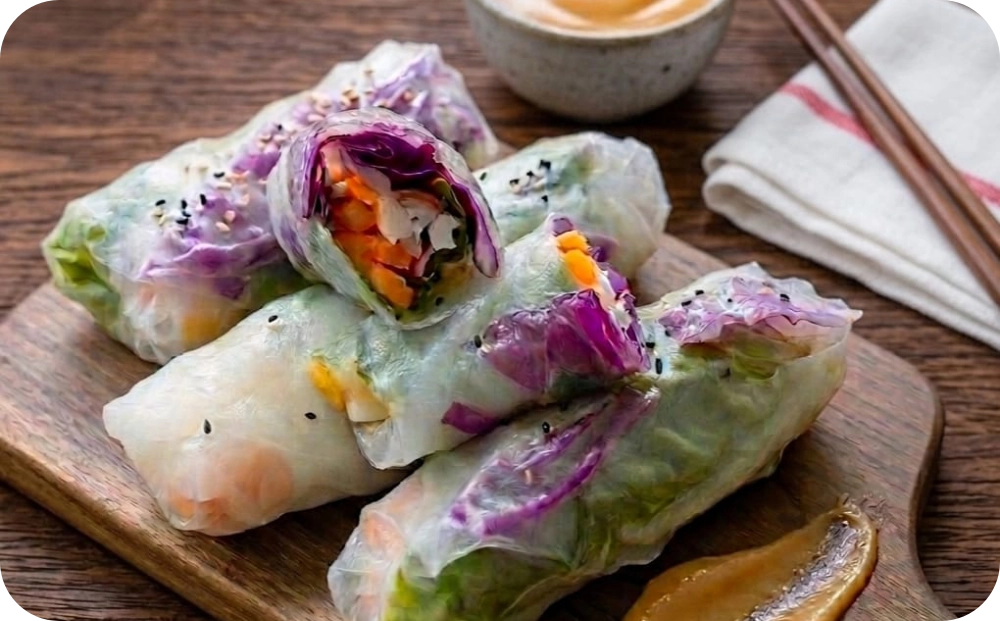 salad wrap kani roll